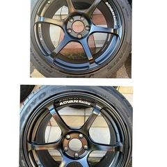 ADVAN Racing RG4 18インチ ホイール 9.5J+45 4本 タイヤ付き！
