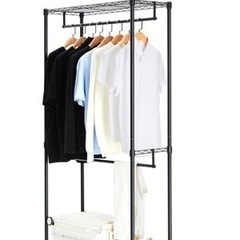 Amazonベーシック ハンガーラック 2段 洋服ラック 耐荷重...