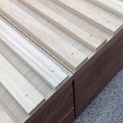 【シングルベッド】シングルベッド アイランド株式会社 檜すのこベッド 引き出し 大型引出 BOX チェストベッド  :ブラウンの画像