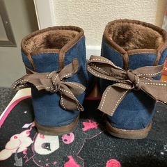 (USED)3cmインヒールムートンブーツLサイズ(25cm)の画像