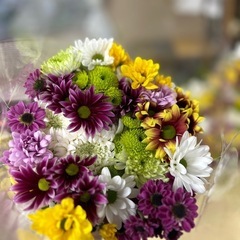 菊の花束　自家製　ハウスで育てたお花ミックス！ボリューム満点