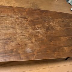 ビスケ（Biske）北欧風木製ローテーブル リビングテーブル ダークブラウンの画像