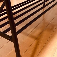 ビスケ（Biske）北欧風木製ローテーブル リビングテーブル ダークブラウンの画像