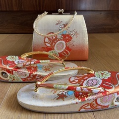 七五三女の子草履とバッグの画像