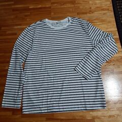 【新品】ボーダー長袖シャツ