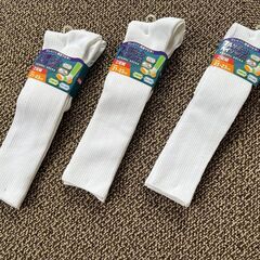 500円　21-23cm スクールソックス6足　白