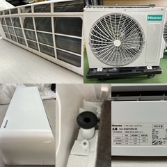 I342 🌈 ジモティー限定価格♪ Hisense 2.2kw エアコン おもに6畳用 ⭐ 動作確認済 ⭐ クリーニング済の画像