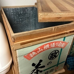 茶箱（着物など保管）　2つの画像