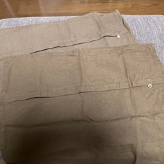 ⚠️セール中⚠️ ニトリ クッションカバー 無地  ブラウン 45cm×45cm 2枚セットの画像