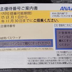 ANA 株主優待券④ 2024/11/30迄期限