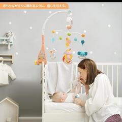 子供用品 ベビー用品 おもちゃベビーベッドメリー オルゴール モビール 360度回転 ベビー用品 赤ちゃんの画像