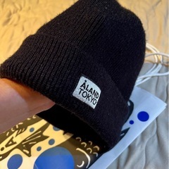 ＜ALAND／エーランド＞東京限定　ニット帽　黒 の画像