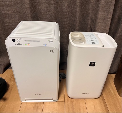 ダイキン空気清浄機\u0026シャープ加湿器セット