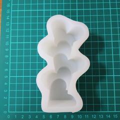 シリコンモールド　ハート連　キャンドル　サシェ
