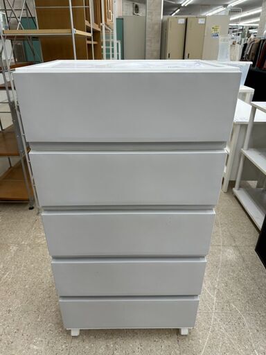 ★ジモティ割あり★  衣装ケース 白 H107×D41.5×W54 クリーニング済み TJ9577