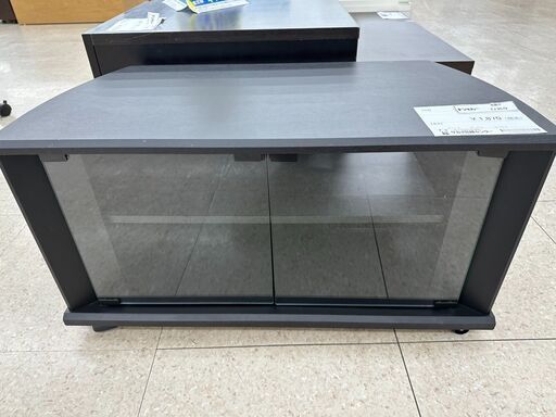 ★ジモティ割あり★  テレビ台 黒 H41.5×D39×W78 クリーニング済み TJ9579