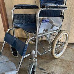カワムラサイクル 車いす 介助車 スチール製 KR55（タイヤに空気を入れて使用確認済)の画像