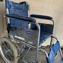 カワムラサイクル 車いす 介助車 スチール製 KR55（タイヤに空気を入れて使用確認済)の画像