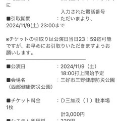 にし阿波花火大会チケット+駐車場チケットの画像