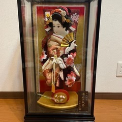 取引成立【美品】羽子板　ガラスケース入り　保管箱有り