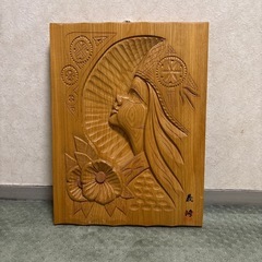 アイヌ彫の壁掛け
