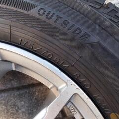 スタッドレス　175/70R14　ig50＋　エイテック　シュナイダー pcd100 inset38 4本セットの画像