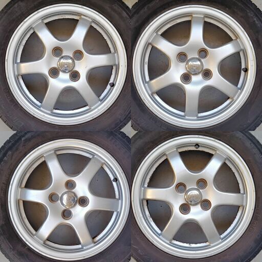 初代プリウス10系 純正ホイール 15 ×5J +45 PCD100 4穴 4本 ナット付き