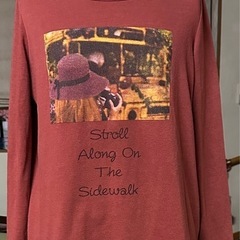 取り引き終了しましたm(_ _)m  　エンジ絵付きTシャツ