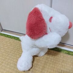 スヌーピー ふわふわ ぬいぐるみ ピンクの画像
