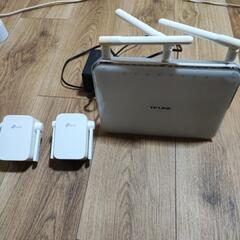 無線LAN　tplink 親機1台　中継機2台セット