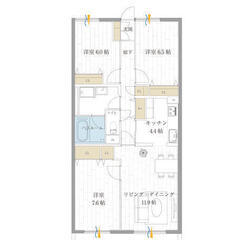 🏢安心の叶えRoom✨『3LDK』川口市芝富士✨敷金礼金無料💰✨...
