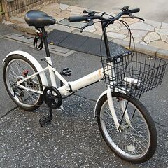 譲渡先確定【2024年購入】THREE STONE ギヤ付き 折り畳み折り畳み自転車 20インチの画像