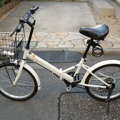 譲渡先確定【2024年購入】THREE STONE ギヤ付き 折り畳み折り畳み自転車 20インチの画像