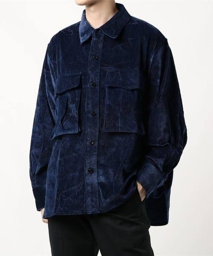 メンズ jieda Velvet over shirt