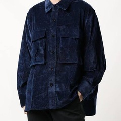 jieda Velvet over shirt