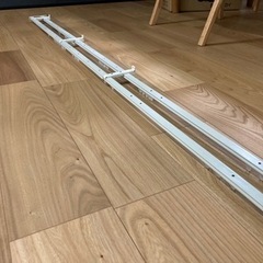 木目調カーテンレールダブル伸縮式の画像