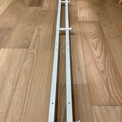 木目調カーテンレールダブル伸縮式の画像