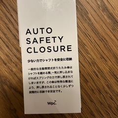 【新品未使用】ワールドパーティー（Wpc.）自動開閉 折りたたみ傘 AUTOMATIC FOLD ネイビー 晴雨兼用 雨傘 メンズ 親骨62cmの画像