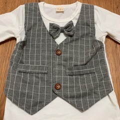 ベビー　フォーマル風上下セット　80cmの画像