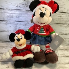 ミニーマウス クリスマスぬいぐるみ  2体セット