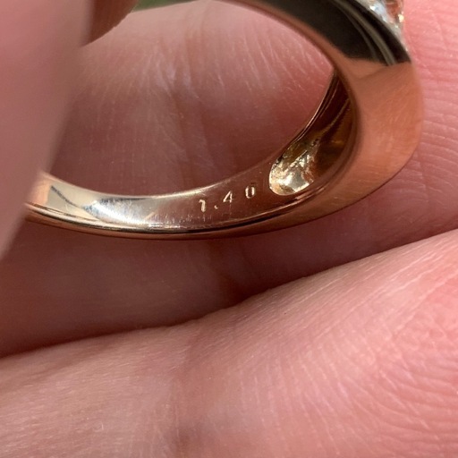 K18 ピンクゴールド　ダイヤ　リング　1.4ct 5g