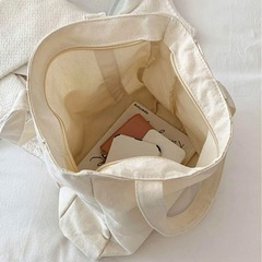 未使用品　トートバック ホワイトの画像