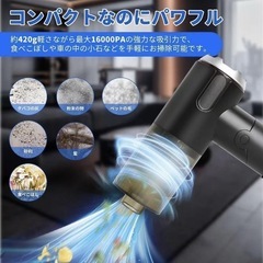 ✨新品✨小型ダスター　ラスト1点　　車用掃除機　黒の画像