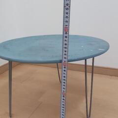 ローテーブル　DIY 直径48cm　ブルーの画像