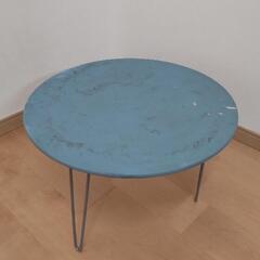 ローテーブル　DIY 直径48cm　ブルー