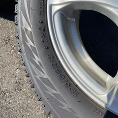 ブリヂストンVRX2 155/65R13 アルミホイール付きの画像