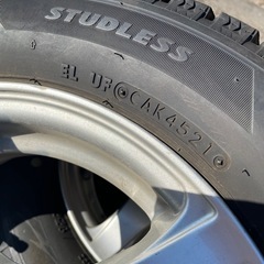 ブリヂストンVRX2 155/65R13 アルミホイール付きの画像