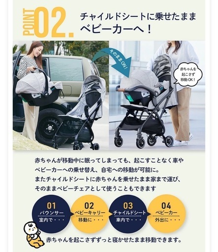 破格セールjoie ベビーカートラベルシステムチャイルドシートベビーカーセット【新生児から使える】