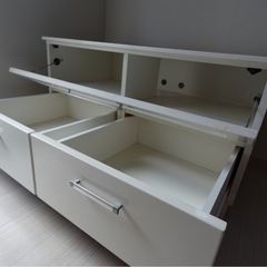 【交渉中】テレビ台　テレビボード　白　大型収納の画像