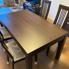 【引取限定】　ニトリ製　ダイニング5点セット　NITORIの画像